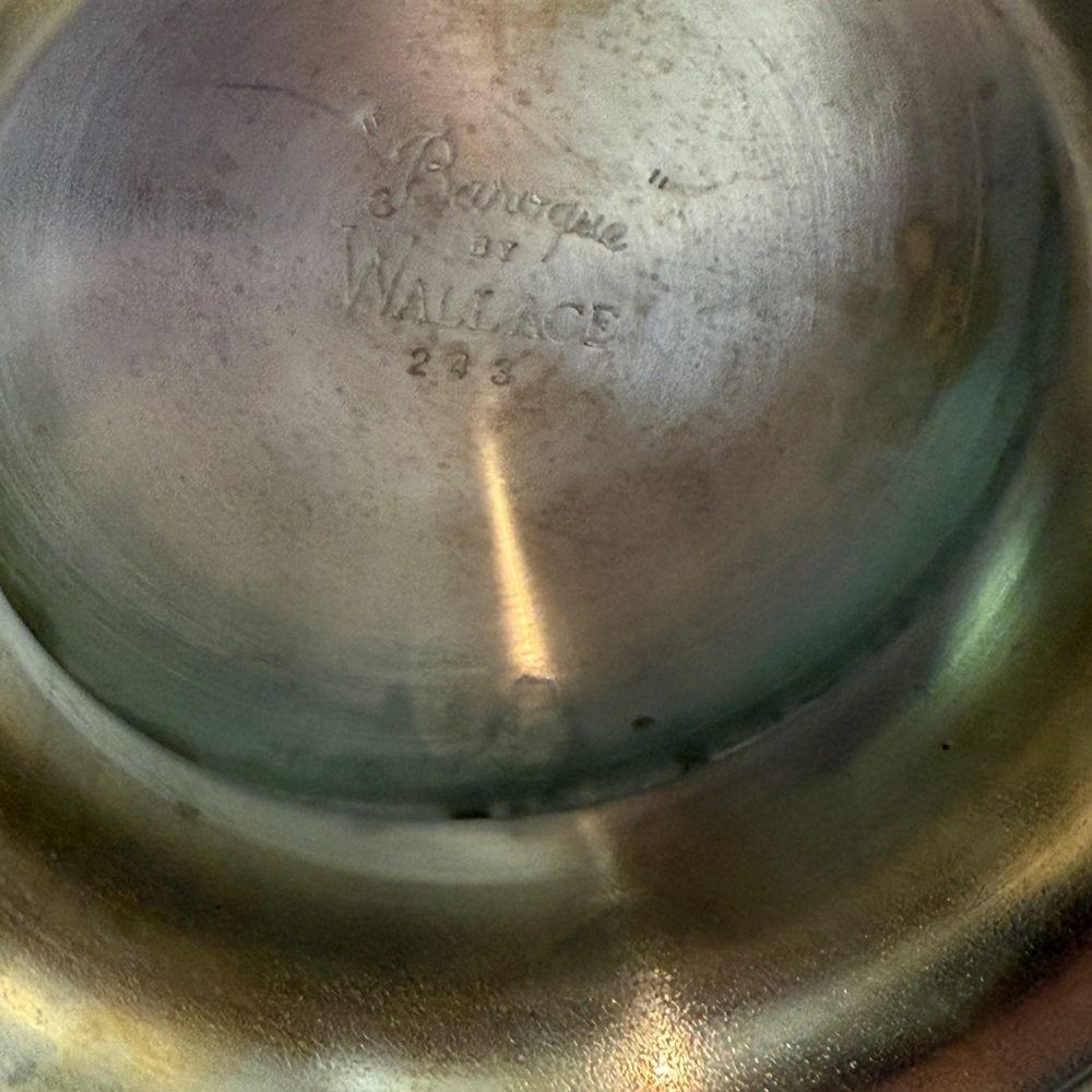 BAROQUE BY WALLACE SILVERSMITHS SILVERPLATE CHAMPAGNE WINE ICE BUCKET  #243 - Picture 8 of 12